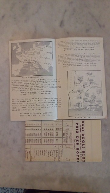 Depliant/opuscolo.bordighera. guida turistica vintage