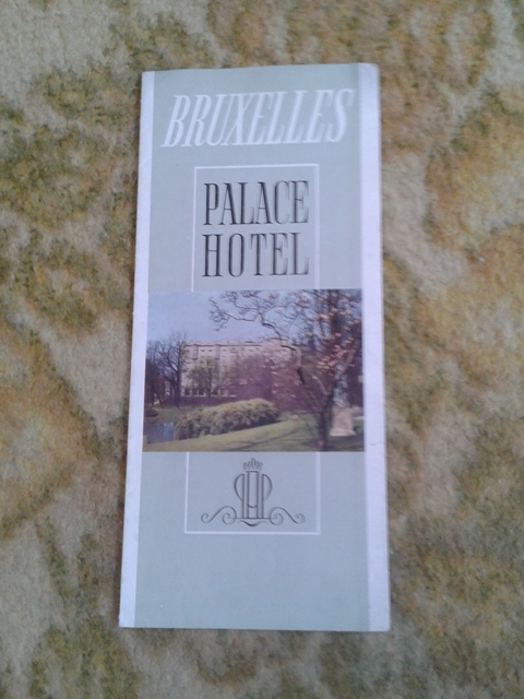 Depliant/opuscolo.bruxelles palace hotel. vintage guida turistica