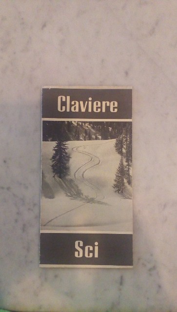 Depliant/opuscolo.claviere. guida turistica vintage
