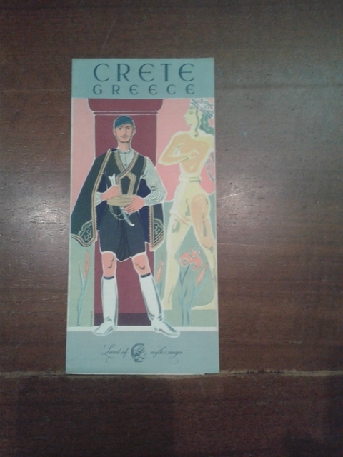 Depliant/opuscolo.crete greece. guida turistica vintage 