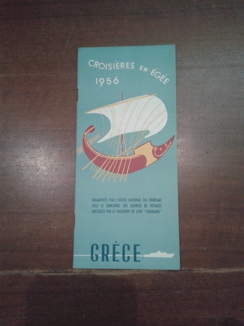 Depliant/opuscolo.croisières en ègèe. guida turistica vintage 