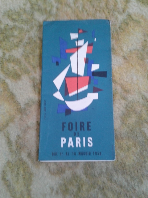 Depliant/opuscolo.foire de paris 1959. vintage guida turistica