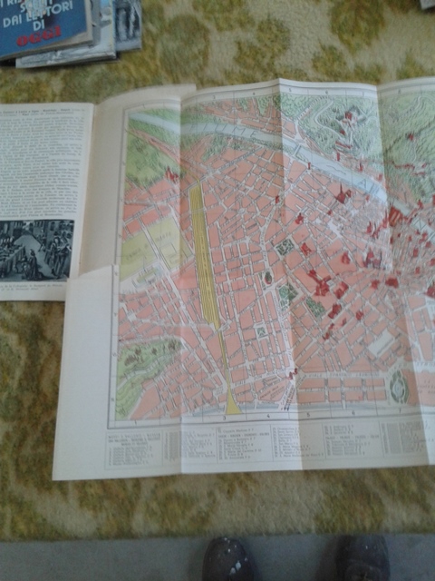 Depliant/opuscolo.guide touristique de florence. vintage guida turistica