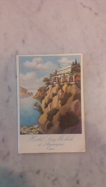Depliant/opuscolo.hotel san michele.capri. guida turistica vintage