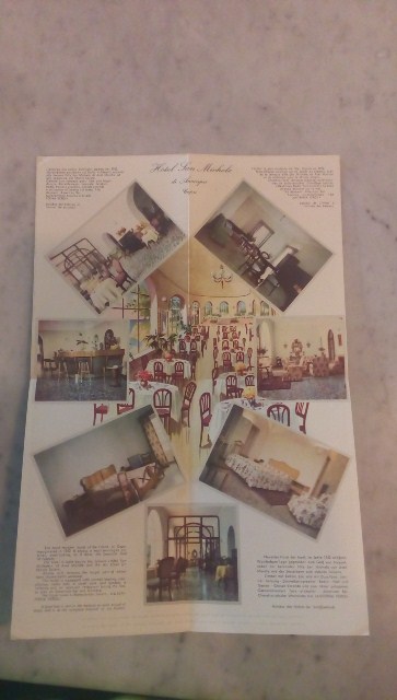 Depliant/opuscolo.hotel san michele.capri. guida turistica vintage
