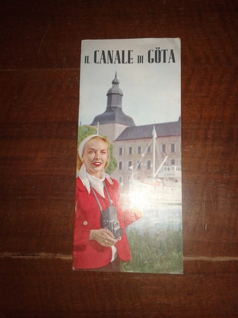 Depliant/opuscolo.il canale di gota.guida turistica vintage svezia