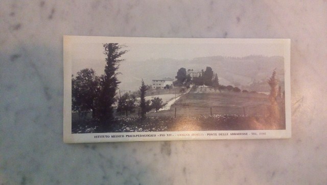 Depliant/opuscolo.istituto medico psico pedagogico pio XII cesena. guida vintage
