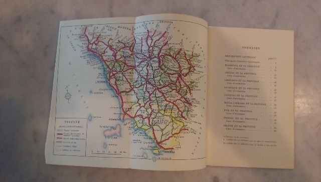 Depliant/opuscolo.italie, la toscane. guida turistica vintage