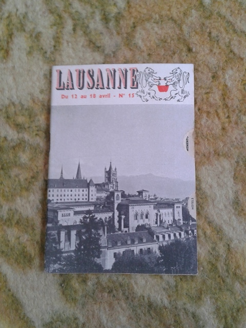 Depliant/opuscolo.lausanne . vintage guida turistica
