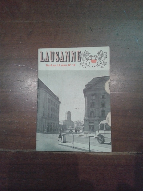 Depliant/opuscolo.lausanne. guida turistica vintage 