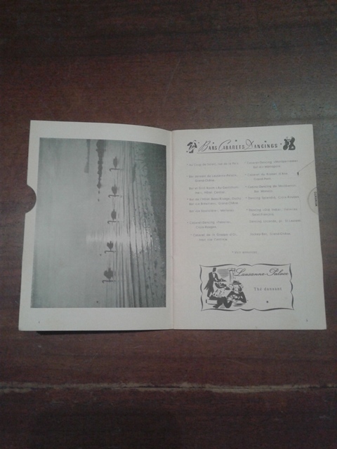 Depliant/opuscolo.lausanne. guida turistica vintage 