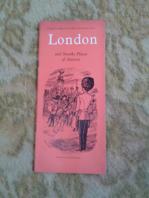 Depliant/opuscolo.london. vintage guida turistica