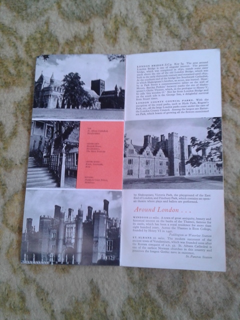Depliant/opuscolo.london. vintage guida turistica
