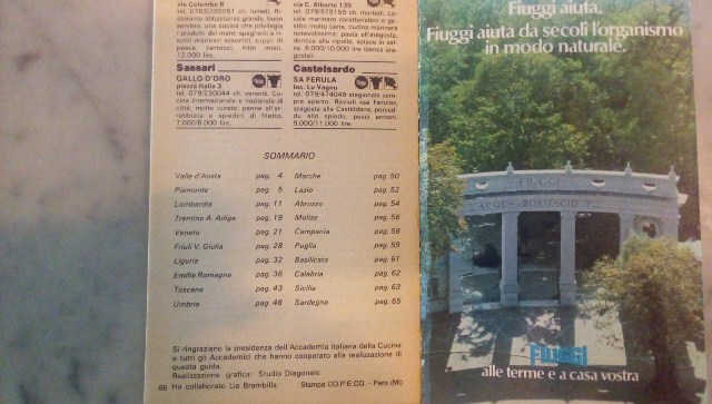 Depliant/opuscolo.mangiare bene spendendo poco. guida turistica vintage