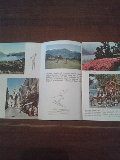 Depliant/opuscolo.menaggio lago di como.guida turistica vintage