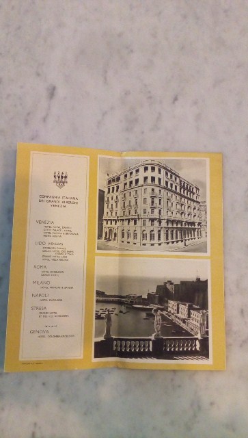 Depliant/opuscolo.napoli. excelsior. guida turistica vintage
