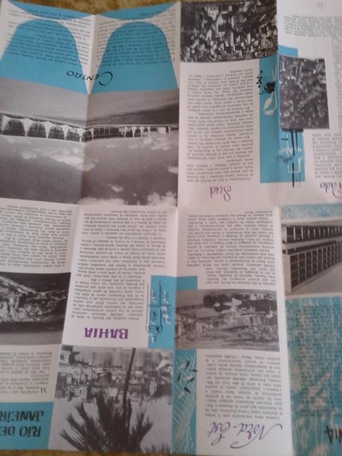 Depliant/opuscolo.panair do brasil. vintage guida turistica