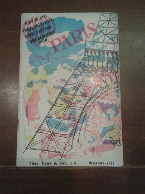Depliant/opuscolo.paris. guida turistica vintage
