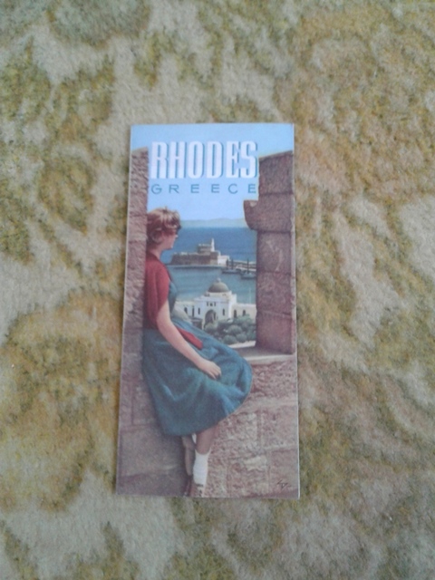 Depliant/opuscolo.rhodes greece. vintage guida turistica