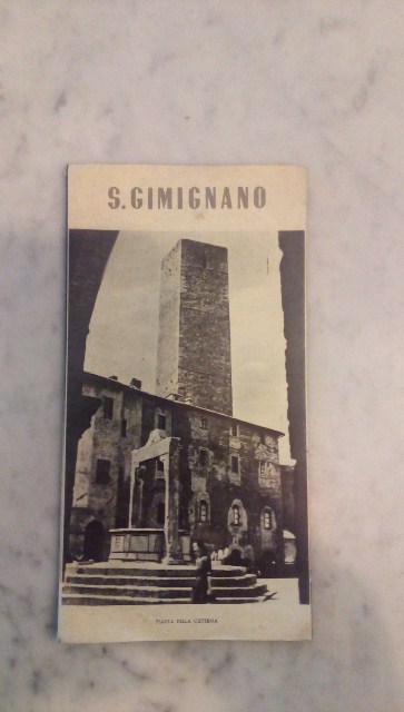 Depliant/opuscolo.s gimignano. guida turistica vintage