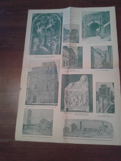 Depliant/opuscolo.visitate volterra. guida turistica vintage