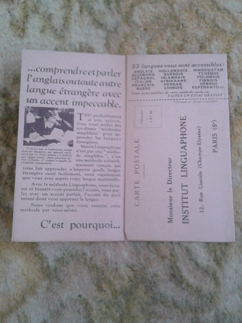 Depliant/opuscolo.voici un fait stupèfiant. guida turistica vintage 