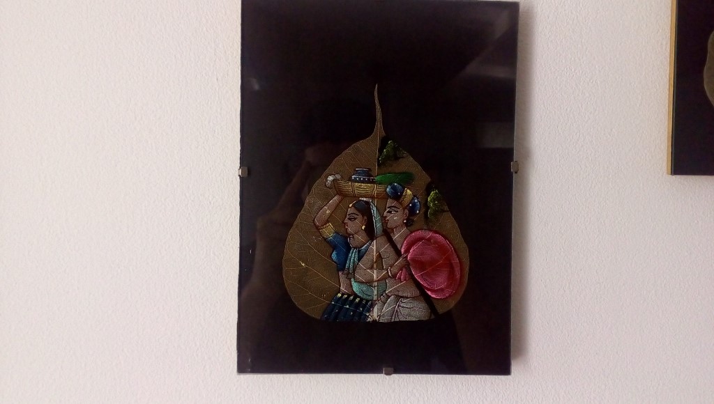 Dipinto su foglia 17x23h