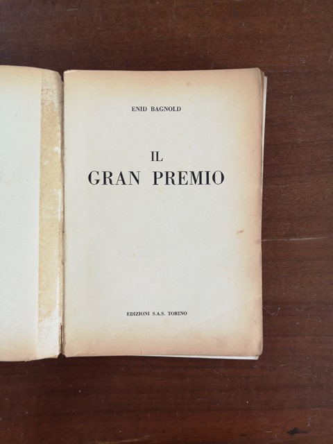 Il gran premio Enid Bagnold Edizioni sas torino