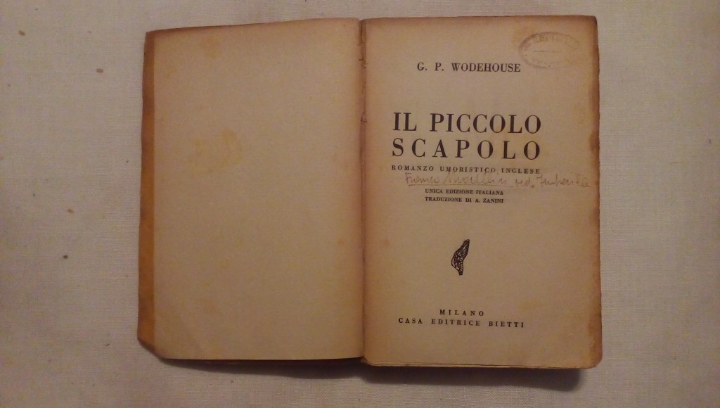 Il piccolo scapolo romanzo umoristico inglese - P. G. Wodehouse