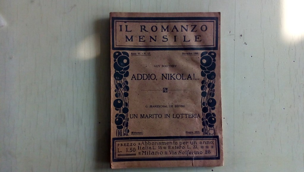 Il romanzo mensile/ addio nikola. 1908 anno VI n12