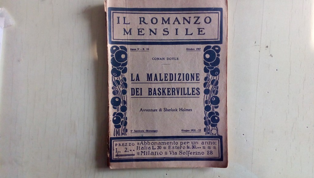 Il romanzo mensile/ la maledizione di baskervilles 1907  anno 5 n.10 