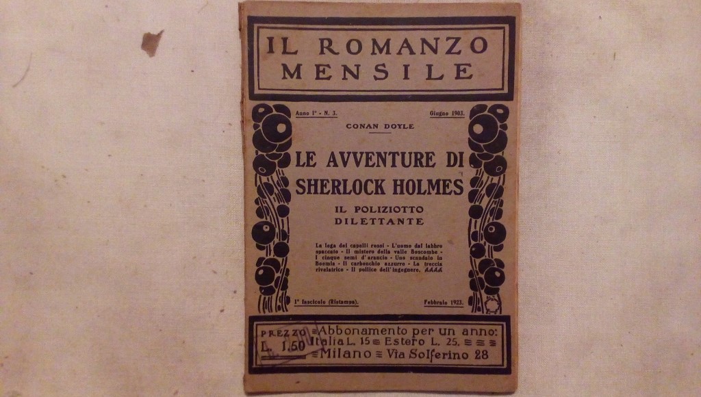 Il romanzo mensile/ le avventure di sherlock holmes 1903 anno I n.3