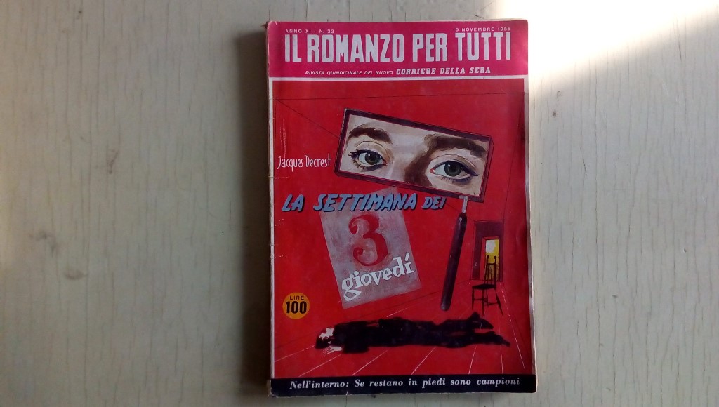 Il romanzo mensile/la settimana dei 3 giovedì 1955