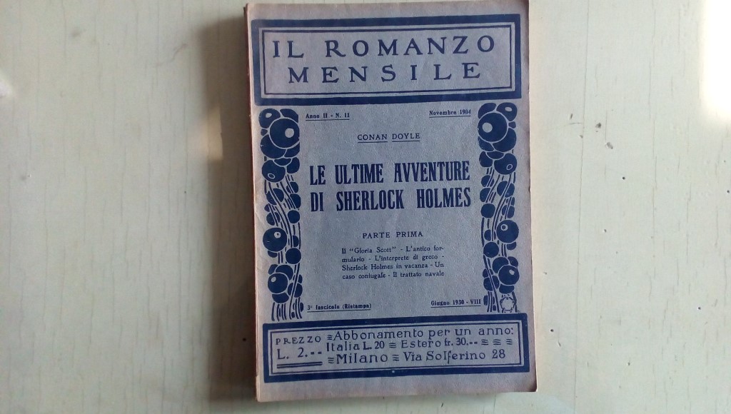 Il romanzo mensile/le ultime avventure di sherlock holmes 1904 anno II n.11 