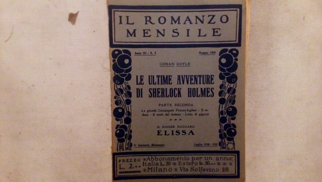 Il romanzo mensile/le ultime avventure di sherlock holmes 1905 anno III n.5