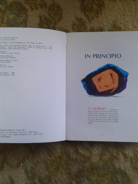 La bibbia a fumetti edizioni Paoline - In principio - Il popolo eletto - Gesù e la chiesa nascente