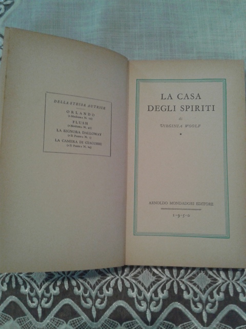 La casa degli spiriti - Virginia Wolf Mondadori 1950