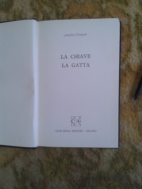 La chiave la gatta - Junichiro Tanizaki Club degli editori