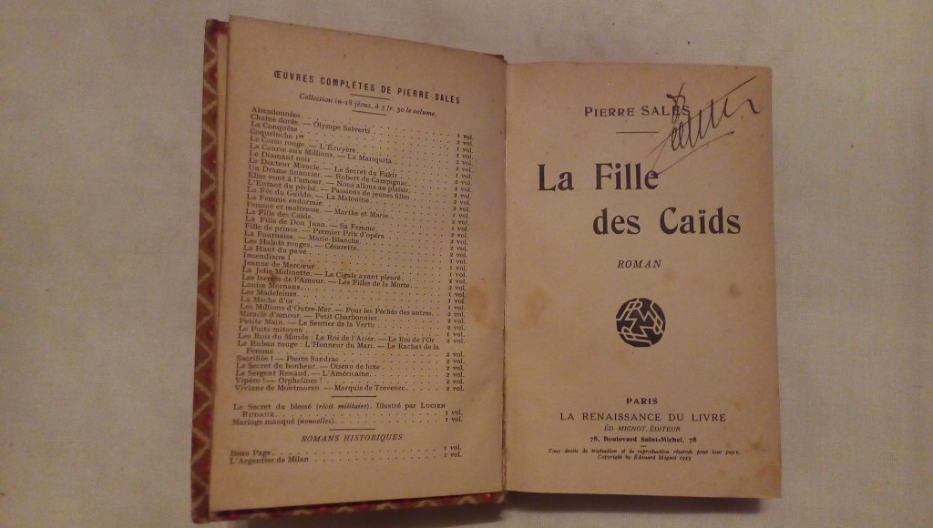 La fille des caids - Pierre Sales