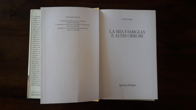 La mia famiglia e altri orrori - David safier 