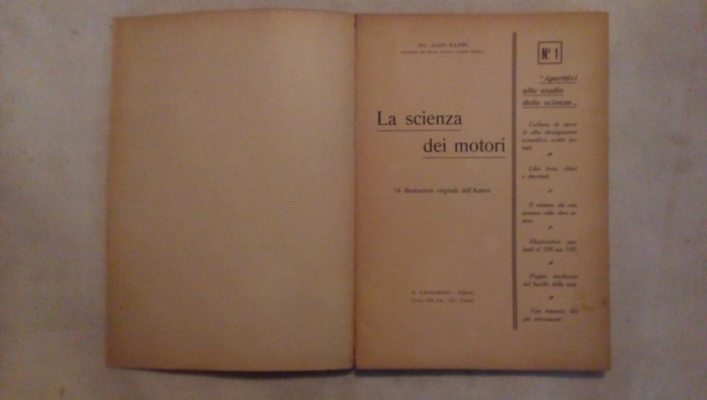 La scienza dei motori - Ing. A. Nanni Lavagnolo editore