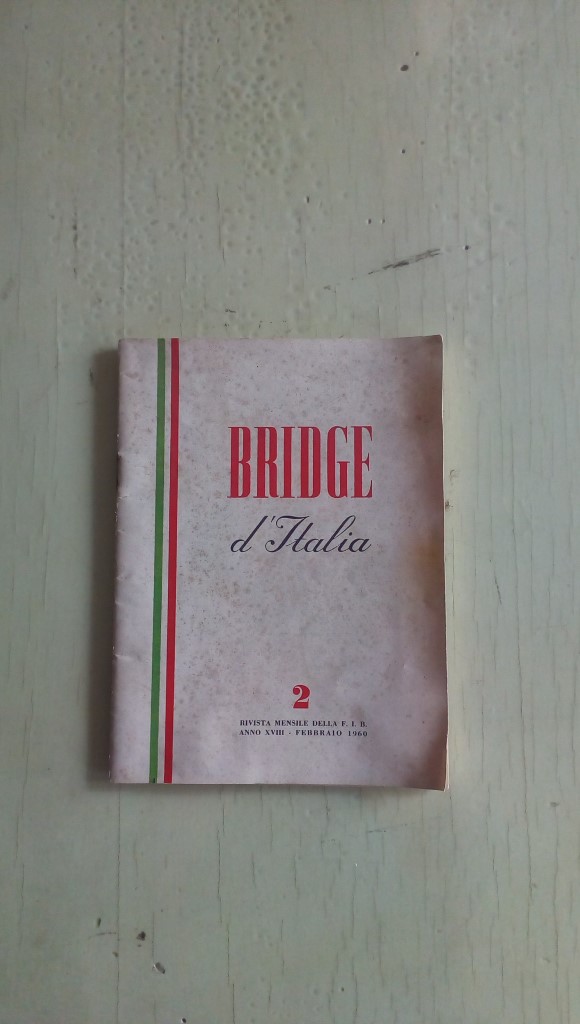 Libretto/ Opuscolo  BRIDGE d' Italia   febbraio 1960