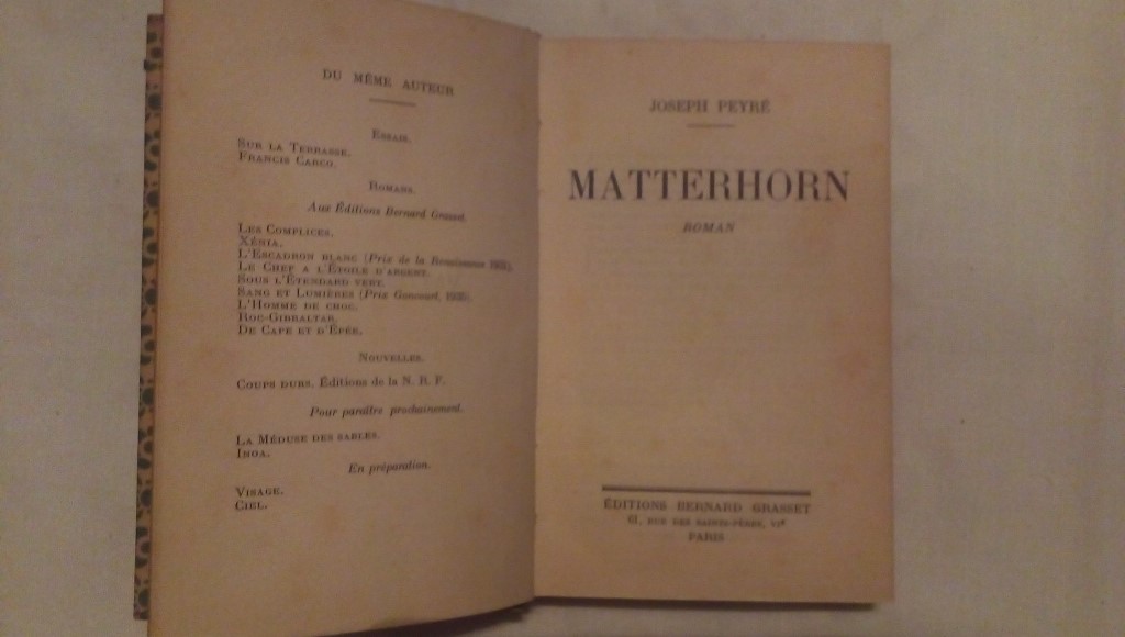 Matterhorn Roman - Joseph Peyre
