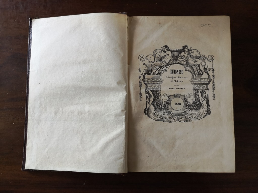 Museo scientifico - letterario - artistico ovvero scelta raccolta di utili e svariate nozioni in fatto di scienze, lettere ed arti belle belle anno ottavo 1846