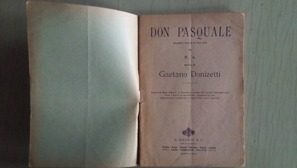 Opera/ DON PASQUALE 