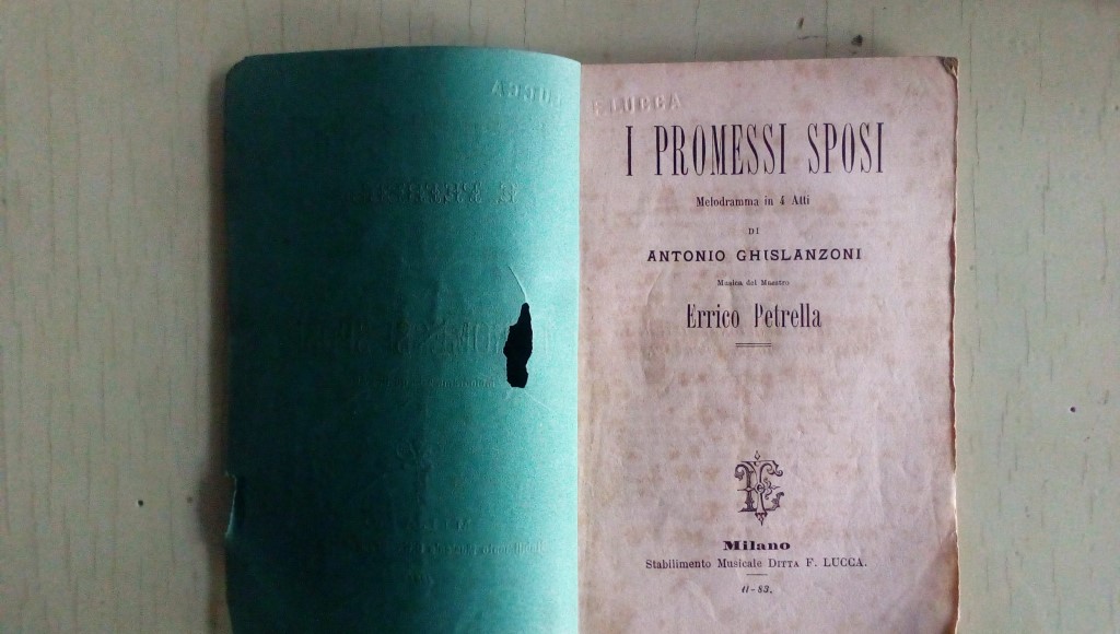 Opera/ I PROMESSI SPOSI 
