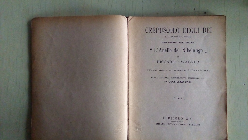 Opera/ Il Crepuscolo degli Dei 