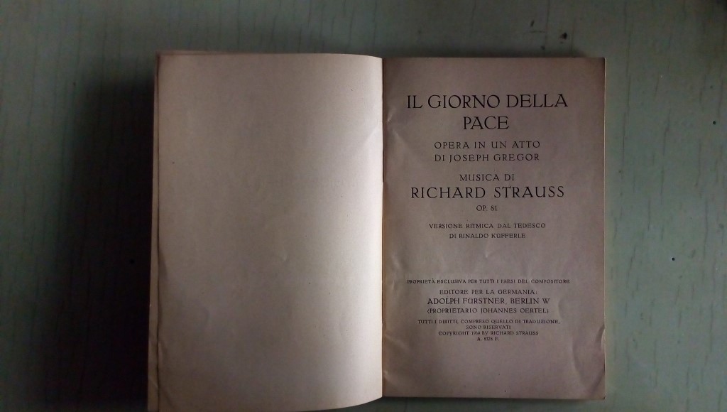 Opera/ IL GIORNO della PACE