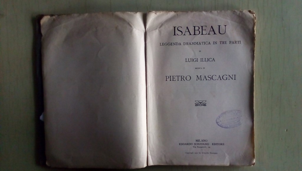 Opera/ ISABEAU 