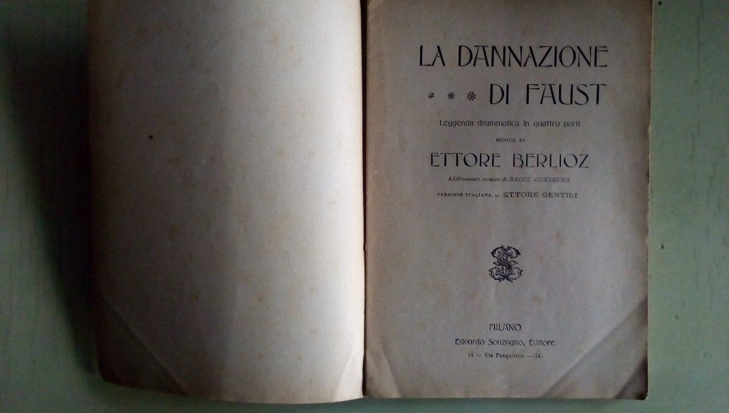 Opera/ la Dannazione di Faust 